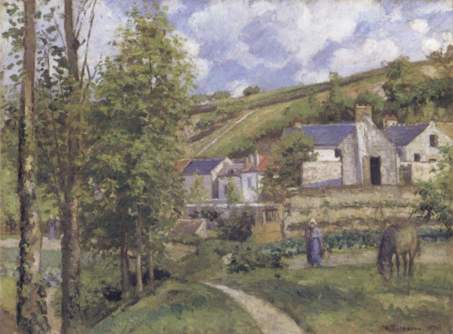 Camille Pissarro A View of L-Hermitogo,near Pontoise